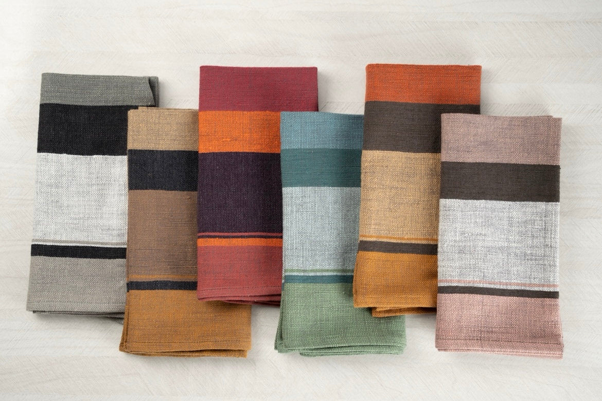 Dalol Handwoven Ethiopian Cotton Napkins | Set of 2