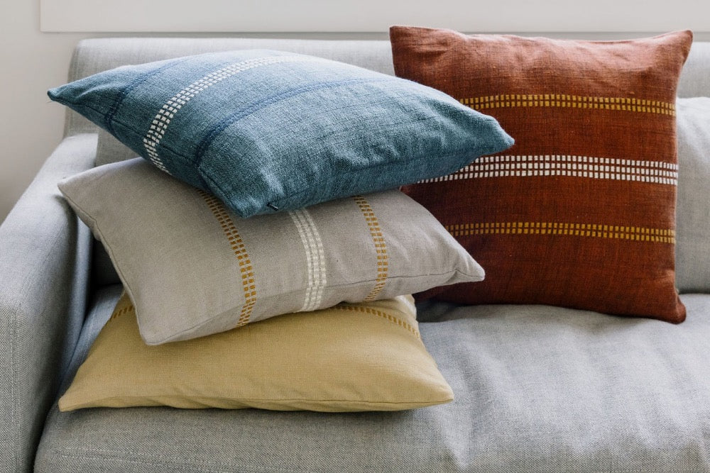 Zenach Handwoven Ethiopian Cotton Throw Pillow Cover